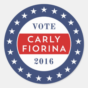 Carly Fiorina 2016 Runder Aufkleber