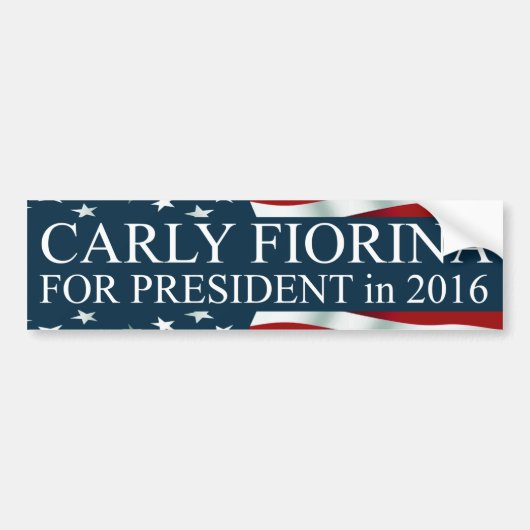 Carly Fiorina für den Präsidenten im Jahr 2016 Autoaufkleber (Vorne)