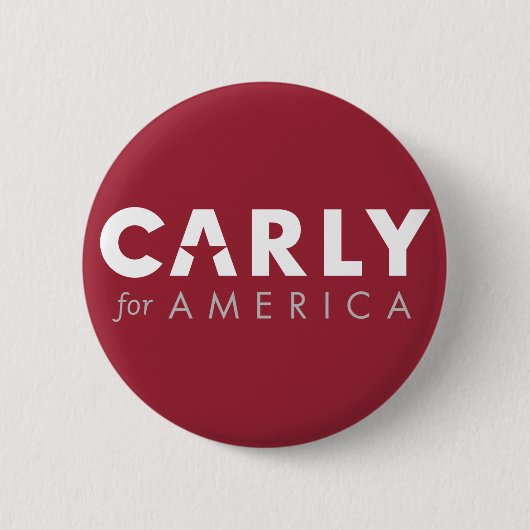 CARLY FIORINA für Knopf Präsidenten 2016 Button (Vorderseite)