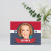 Carly Fiorina für Präsident 2016 Postkarte (Stehend Vorderseite)