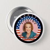 Carly Fiorina für Präsidenten 2016 Button (Vorne & Hinten)