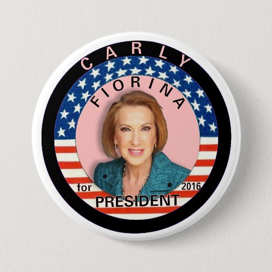 Carly Fiorina für Präsidenten 2016 Button (Vorderseite)