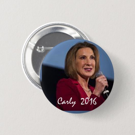 Carly Fiorina für Präsidenten Button (Vorne & Hinten)