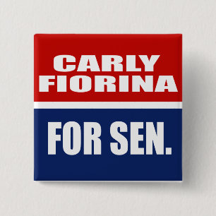 CARLY FIORINA FÜR SENAT BUTTON