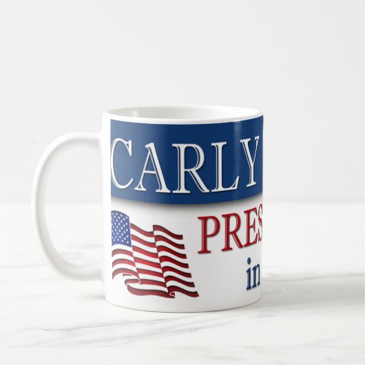 Carly Fiorina-Präsident im Jahre 2016 Kaffeetasse (Links)