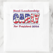 Carly Fiorina Rechteckiger Aufkleber (Tasche)