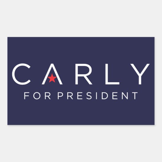 Carly für Präsident Sticker (Vorderseite)