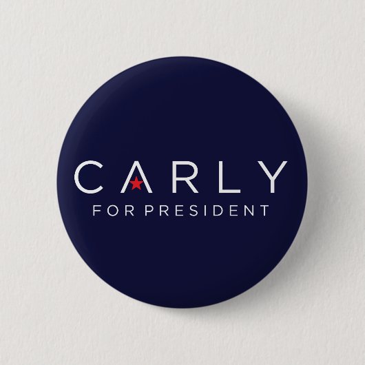 Carly für Präsidenten Button (Vorderseite)