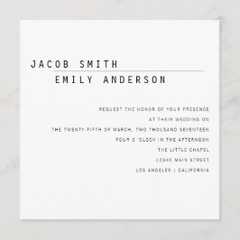 Carly Modern Wedding Einladung