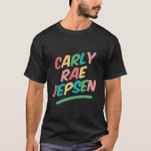 Carly Rae Jepsen Rainbow Black Small T-Shirt (Vorderseite)