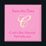 Carly Rebecca Bat Mitzvah Save the Date Magnet<br><div class="desc">Entspricht der Carly Rebecca-Einladung.</div>