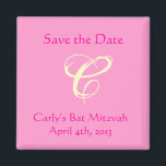Carly Rebecca Bat Mitzvah Save the Date Magnet<br><div class="desc">Entspricht der Carly Rebecca-Einladung.</div>