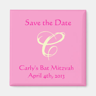 Carly Rebecca Bat Mitzvah Save the Date Magnet