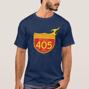 CARMAGEDDON 2 die 405 AUF FEUER! (dunkles Shirt) T-Shirt