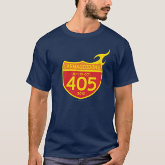 CARMAGEDDON 2 die 405 AUF FEUER! (dunkles Shirt) T-Shirt