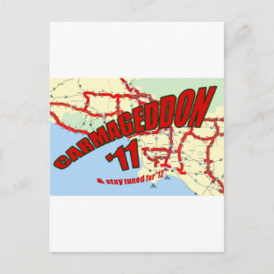 CARMAGEDDON 405 Gridlock in Los Angeles Jetzt hole Postkarte