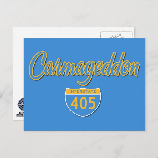 Carmageddon Postkarte (Vorne/Hinten)
