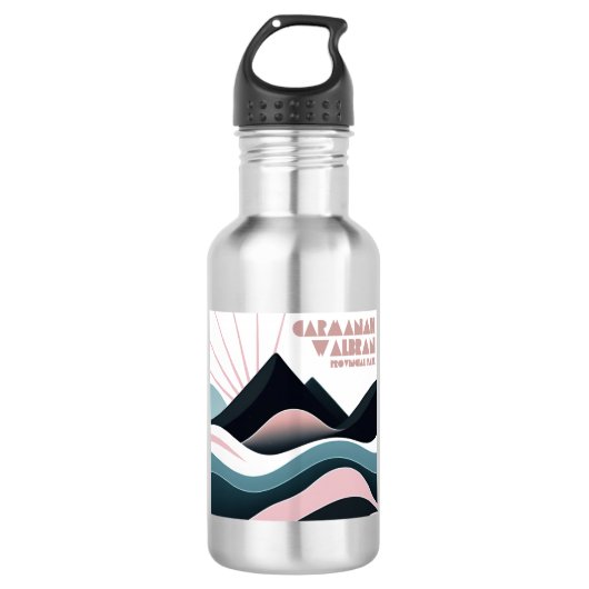 Carmanah Walbran Provincial Park Colored Hills Edelstahlflasche (Vorderseite)