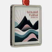 Carmanah Walbran Provincial Park Colored Hills Ornament Aus Metall (Rechts)