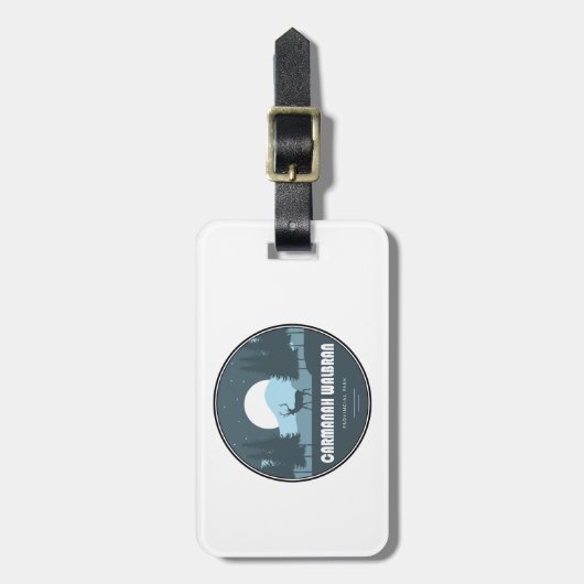 Carmanah Walbran Provincial Park Deer Gepäckanhänger (Vorderseite vertikal)