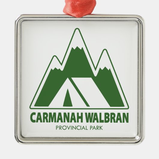 Carmanah Walbran Provincial Park Mountains Camping Ornament Aus Metall (Vorne)