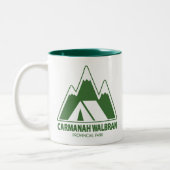 Carmanah Walbran Provincial Park Mountains Camping Zweifarbige Tasse (Links)