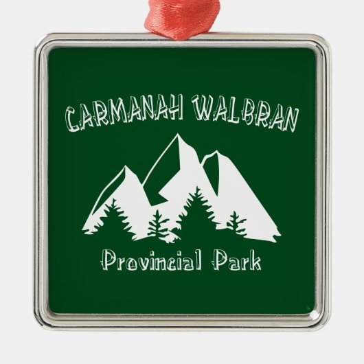 Carmanah Walbran Provincial Park Ornament Aus Metall (Vorne)
