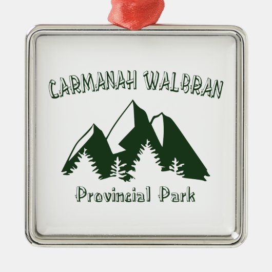 Carmanah Walbran Provincial Park Ornament Aus Metall (Vorne)