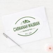 Carmanah Walbran Provincial Park Ovaler Aufkleber (Umschlag)