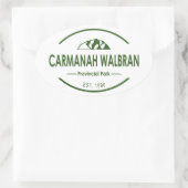 Carmanah Walbran Provincial Park Ovaler Aufkleber (Tasche)