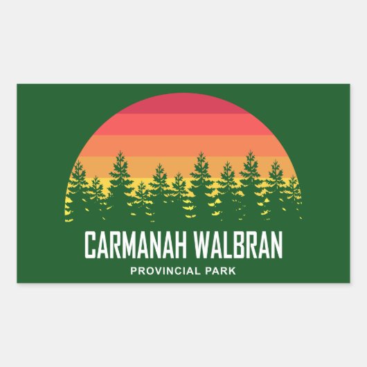 Carmanah Walbran Provincial Park Rechteckiger Aufkleber (Vorderseite)