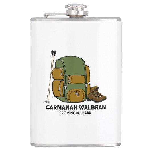 Carmanah Walbran Provincial Park Rucksack Flachmann (Vorderseite)