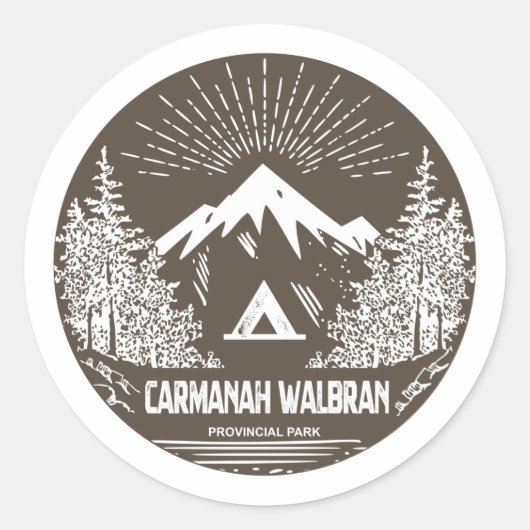 Carmanah Walbran Provincial Park Runder Aufkleber (Vorderseite)