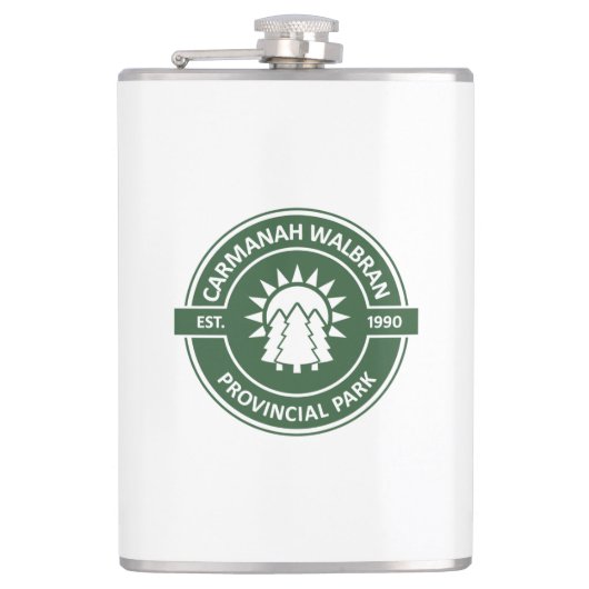 Carmanah Walbran Provincial Sun Trees Flachmann (Vorderseite)