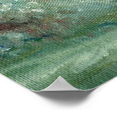 Carmargue Horse Portrait Poster (Ecke)