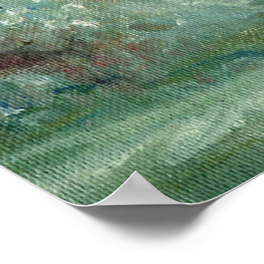 Carmargue Horse Portrait Poster (Ecke)