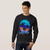 Carmel am Meer California Retro Palmen Strand Sweatshirt (Vorne ganz)