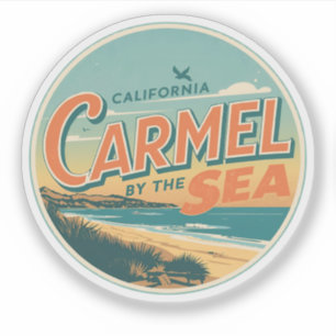 Carmel am Meer Strand Kalifornien Pazifikküste Aufkleber