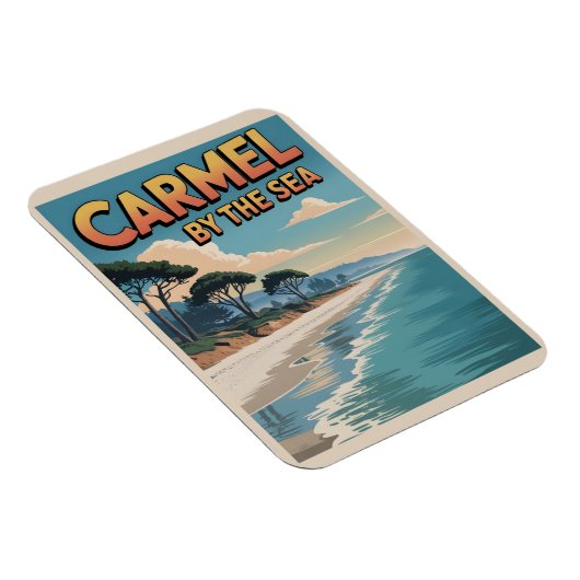 Carmel am Meeresstrand Kalifornien Pazifikküste Magnet (Rechte Seite)