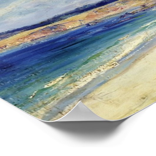 Carmel Beach by Typ Rose Poster (Ecke)