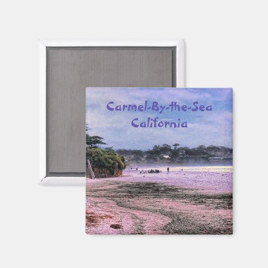 Carmel Beach California Central Coast Magnet (Vorderseite/Rückseite)