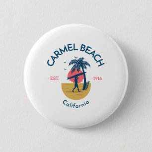 Carmel Beach Carmel By-the-sea Kalifornien Surfen Button