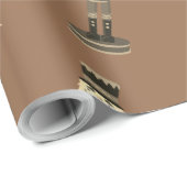 Carmel Brown Nutcracker Soldier  Geschenkpapier (Rolleneckpunkt)