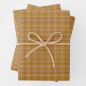 Carmel Brown Plaid Classic Pattern Geschenkpapier Set (Beispiel)