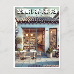 Carmel by Sea Cafe California Postkarte
