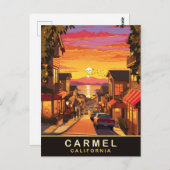 Carmel by Sea, Kalifornien Postkarte (Vorne/Hinten)