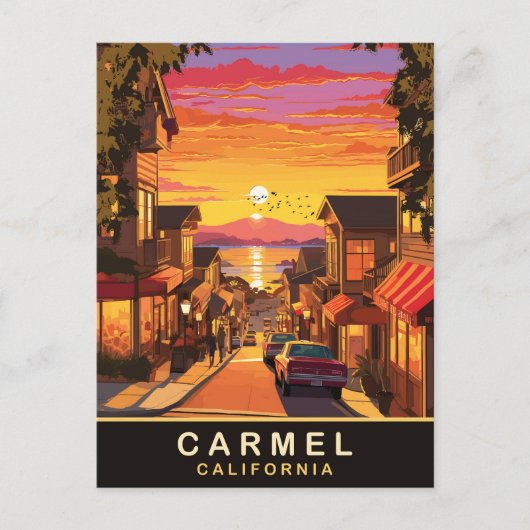 Carmel by Sea, Kalifornien Postkarte (Vorderseite)