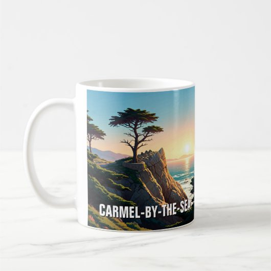 Carmel-by-the-sea-Allone-Zypresse Kaffeetasse (Links)
