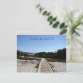 Carmel-by-the-Sea, CA - Pfad zum Ozean Postkarte (Stehend Vorderseite)