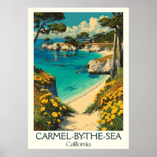 Carmel-by-the-Sea California Art Print Poster